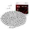 BUCKLOS 116-Link Bike Chain, 6/7/8/9/10/11/12s 1/2 x 3/32 Inches Electroplated Half-Hollow High-Hardness Steel, Corrosion-Proof, Wear Resistance, Quiet Smooth Shifting, Easy Install/Maintenance, Universal for MTB/Road Bikes (With Compatibility)