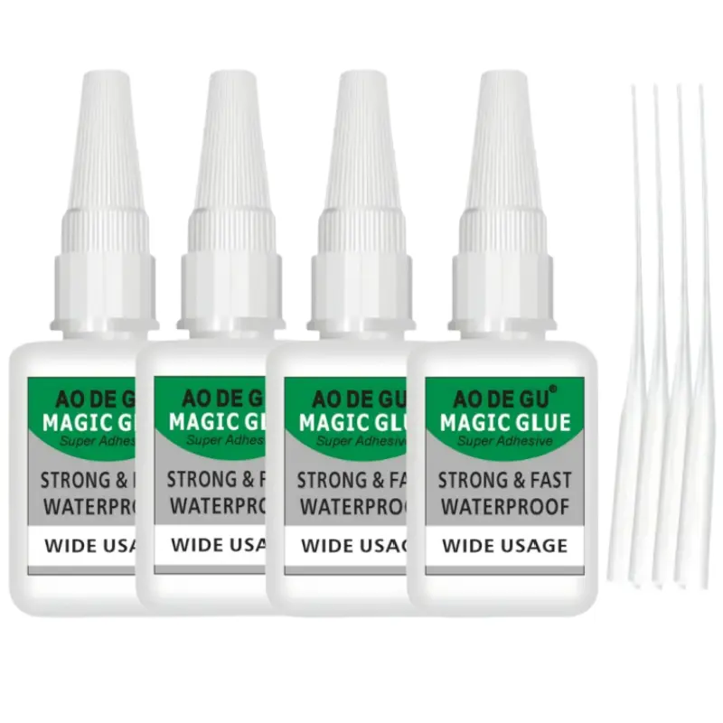 4PCS Fast-Setting Glue - Universal Quick Dry Adhesive, 2026 New Strong Adhesive, Multi Purpose Solution for Projects and Repairs, Glue and Seal Tool rubber, Fast Drying | Heat Resistant | Waterproof Strong Adhesive,