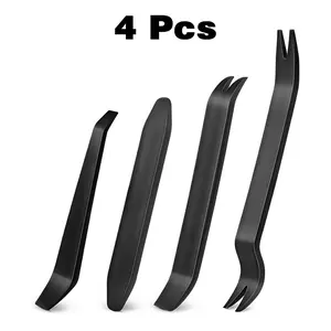 4Pcs/Set Car Trim Removal Tools,Plastic Trim Removal Tool,Dashboard Pry Tool,CarTrimRemoval ,AutoTools,Audio/Radio Installation,Fastener/ Clip Remover,No-Scratch,Durable Plastic,Door Panel Removal Tool,Car Audio Upgrade,DIY Car Mod,Dash Removal Hack