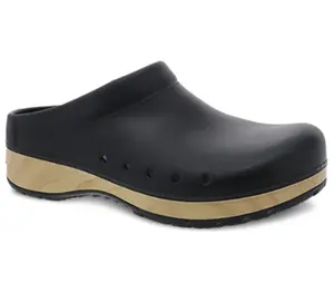 Dansko Shoes Kane Black Molded Kane Nursing Clogs