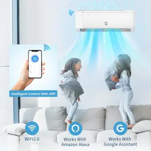12000 BTU Inverter Window AC Unit - WiFi Inverter Aircon Cooler and Heater, SEER2 22 Energy Efficient 115V, White Household Large Home Appliance
