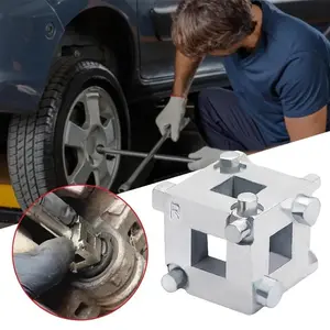 Car Vehicle Rear Disc Brake Piston Caliper Brake Pads Replacement Tools Rewind/ Wind Back Cube Tool Car Disc Brake Caliper Piston Auto Parts
