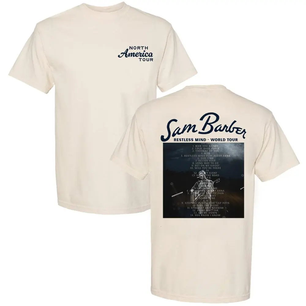 Sam Barber Restless Mind Playlist T-shirt, Country Music Shirt, Gift For Fan Shirt - From Classic to Bright - Fashion Varieties - All-Gender Fits