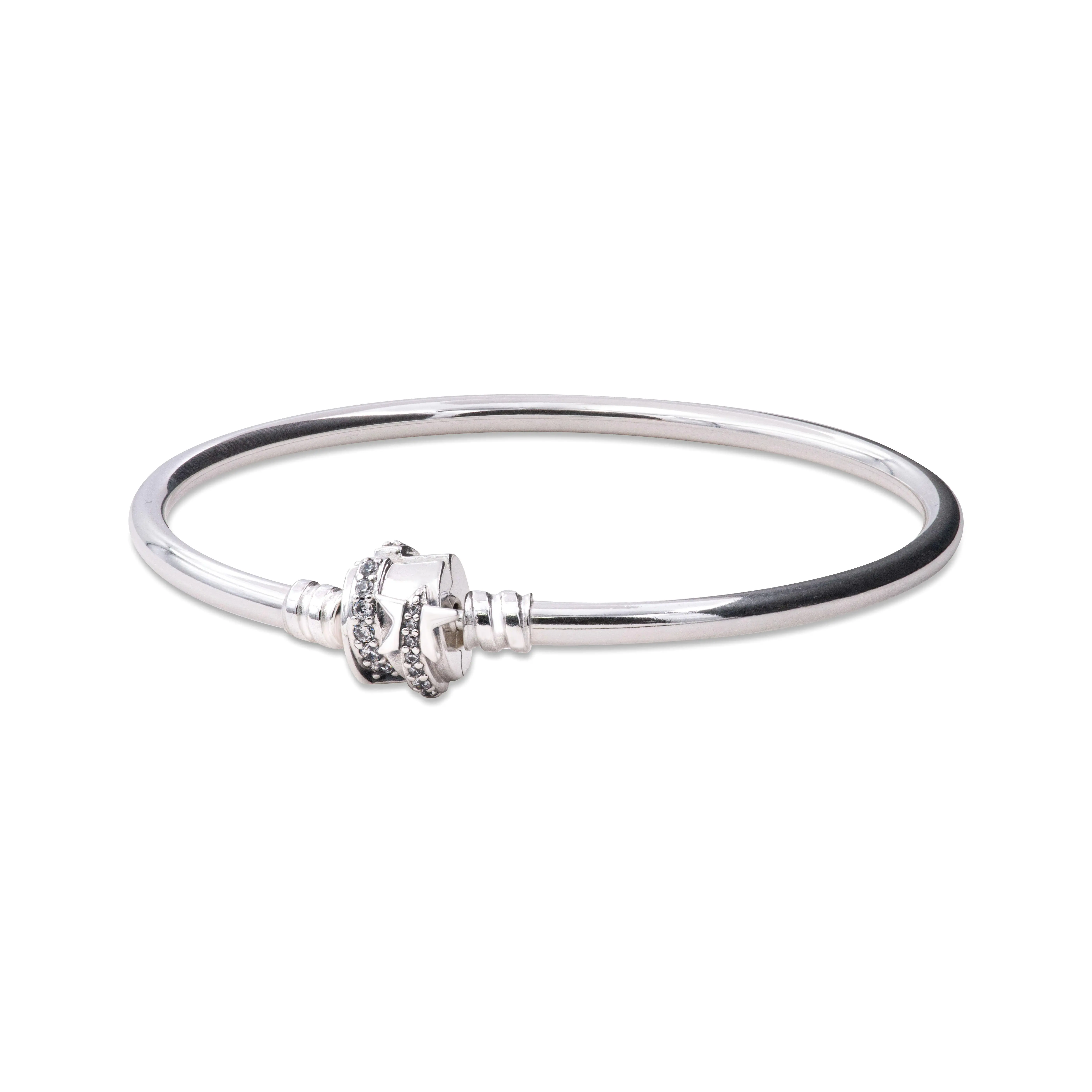 Pandora Moments Sparkling Shooting Star Clasp Bangle 592733C01-17