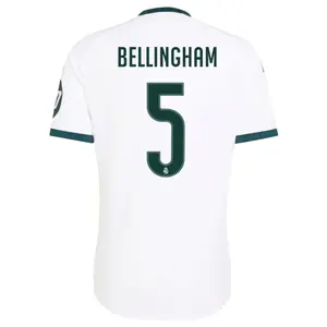 Unisex Real Madrid Team Jude Bellingham #5 LaLiga 2026/27 Home Replica Soccer Jersey - White 86