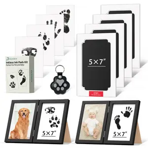 Pukaco Extra Large Clean-Touch Inkless Ink Pad Kit for Pets and Babies - Inkless Paw Print Capture - No Mess - Easy Combine Press Lift - Perfect for Pet Lovers