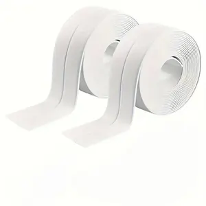 Self Adhesive Caulk Strip Sealant Tape, 2 Rolls (22 Feet), Waterproof Sealing Strips for Bathroom Kitchen Wall Corner Decoration