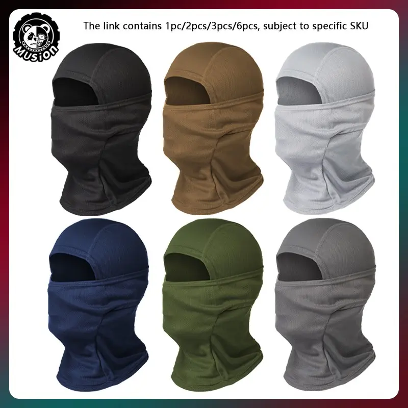 Summer Musion Multifunctional Windproof Balaclava, Unisex Sun Protection Sweat-Wicking Breathable Face Mask, Ideal for Cycling Motorcycle Outdoor Outdoor Sports Mask, Breathable Face Cover, Breathable Face Covering