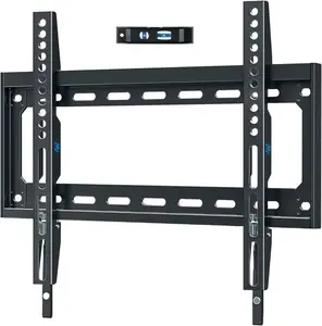 Fixed TV Wall Mount for 26–60 Inch LED LCD Plasma TVs, Low-Profile Space-Saving Flat Wall Bracket Fits VESA 75x75 to 400x400mm, Heavy-Duty TV Mount Holds Up to 100 lbs, Ultra-Slim 1.1" Gap, Compatible with Studs or Concrete