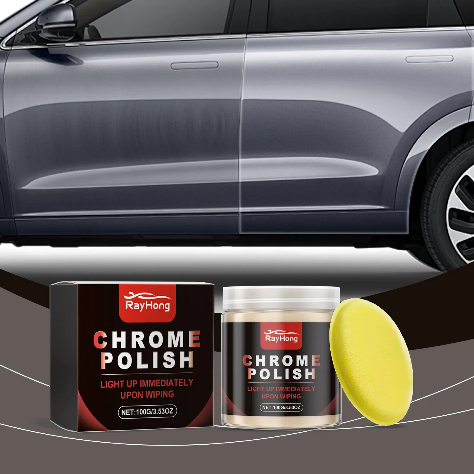 Automotive Metal & Paint Polish Paste — Car Paint Polishing, Maintenance, Gloss Enhancement, Waxing, Stain Removal, and Cleaning Paste