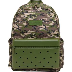 Crocs Classic Nylon Backpack, Ready to Personalize Travel and School Bag