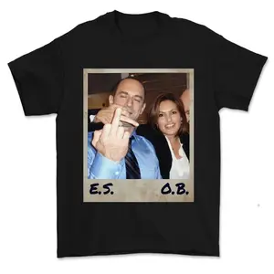 Elliot Stabler And Olivia Benson Shirt Law And Order Shirt Elliot And Olivia Svu Vintage Shirt Cotton Crewneck, Casual Gift Graphic T-Shirt