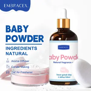 100ML Baby Powder Essential Oils, Air Freshener, Body Massage, Home Decor, DIY Soap/candle/bath, Car Perfume, Office Supplies, Alcohol-Free