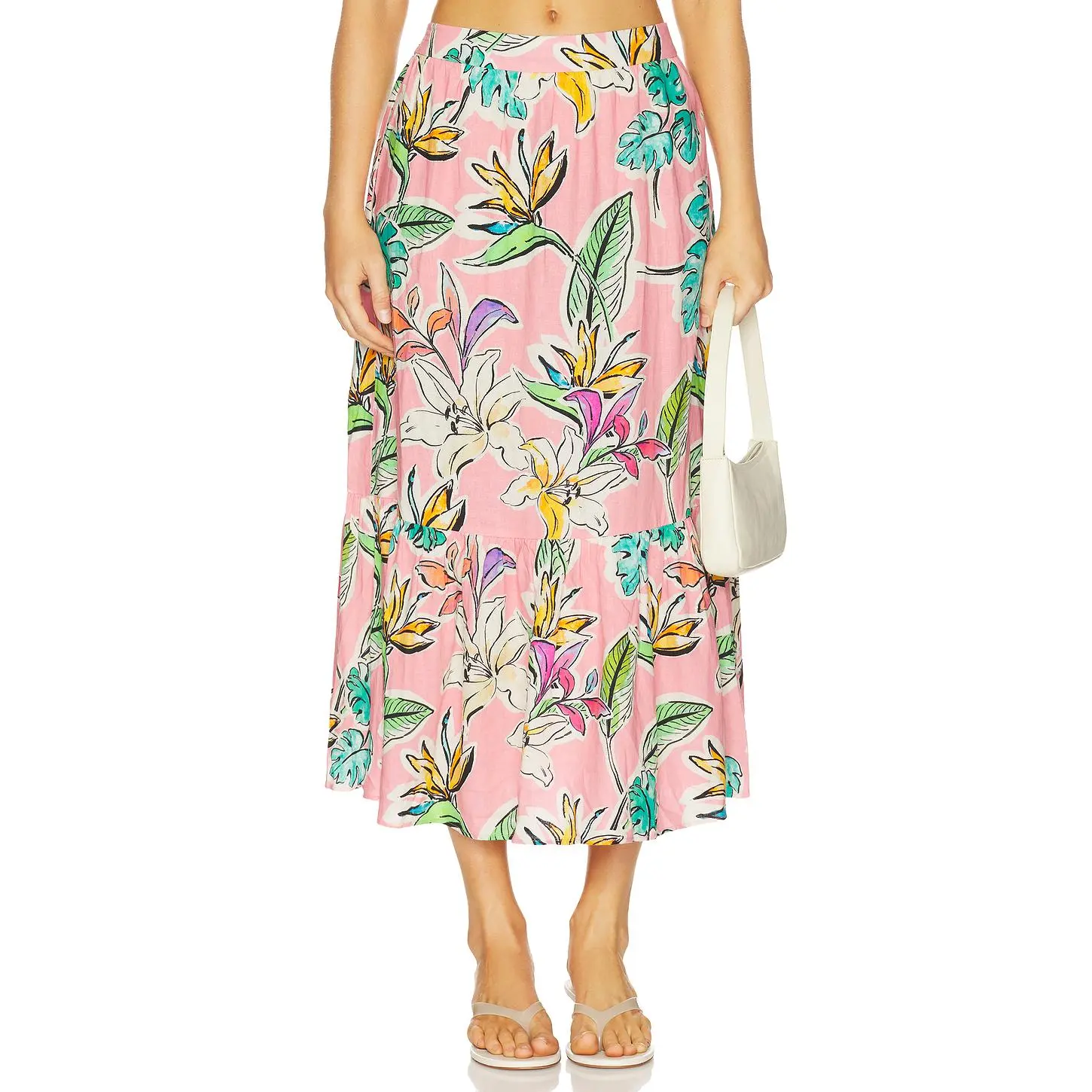 Yumi Kim x REVOLVE Renata Skirt in Tropical Bliss Pink