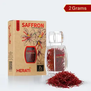 2g Herati Saffron: Grade A+ Super Negin Threads - 2.0g Crystal Bottle for Mood, Tea & Gourmet Cooking - 100% Handpicked