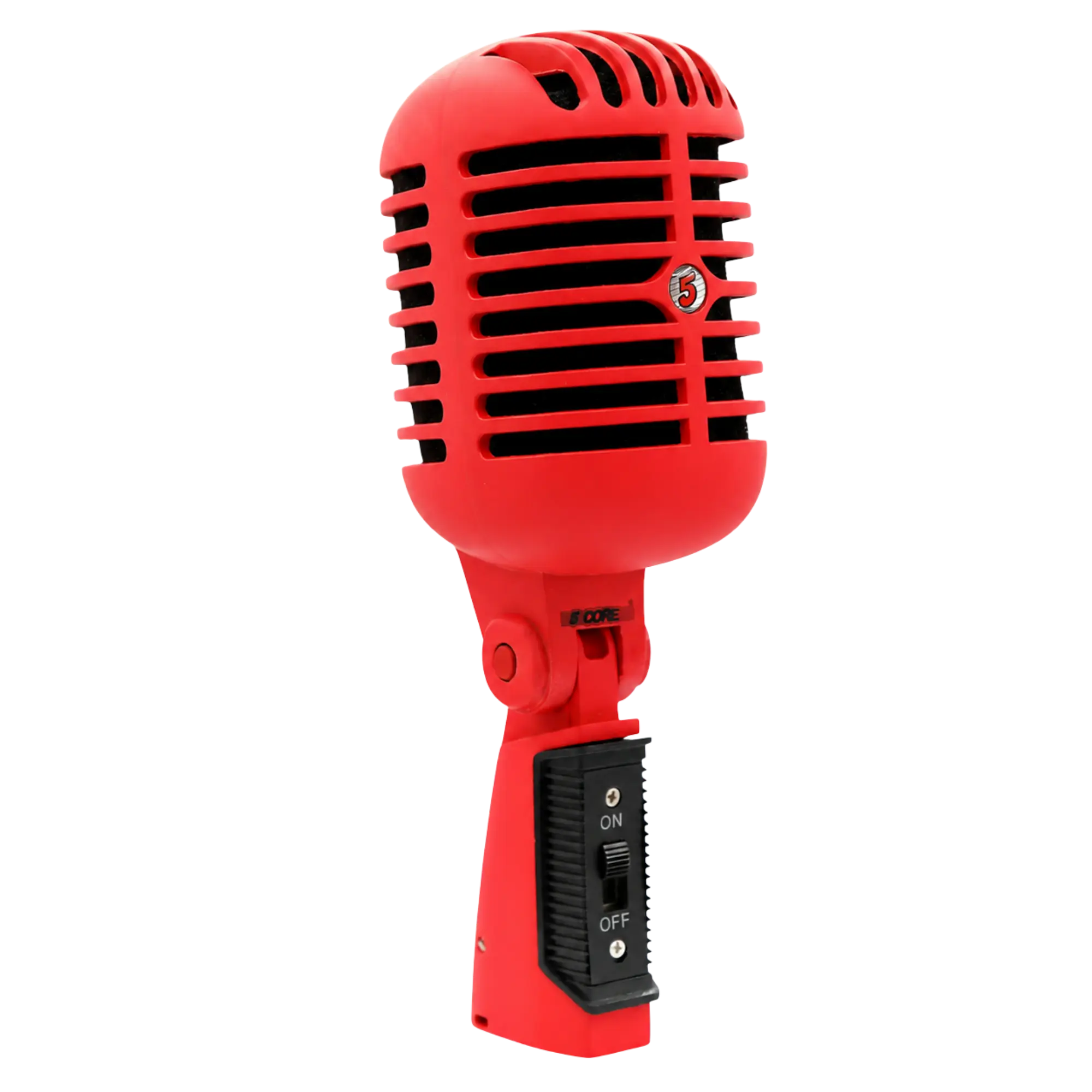 5Core Vintage Microphone Classic Dynamic Professional XLR Studio Retro Style Mic RED