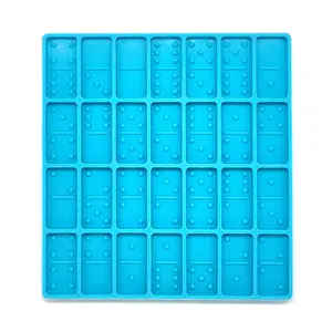 Double Six Dominoes Mold for Resin - Thin Dominoes Silicone Mould for Crafting Projects - Durable & Efficient Design