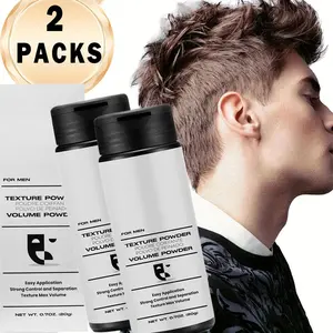 1/2pcs Portable Hair Texture Powder, Hair Fluffy Powder For Men And Women, Hair Styling Care, Wash-free And Fluffy, Refreshing And Gentle Fluffy Powder, Easy Application Professional Grooming, Ideal for Travel, Business Meetings, Appointments