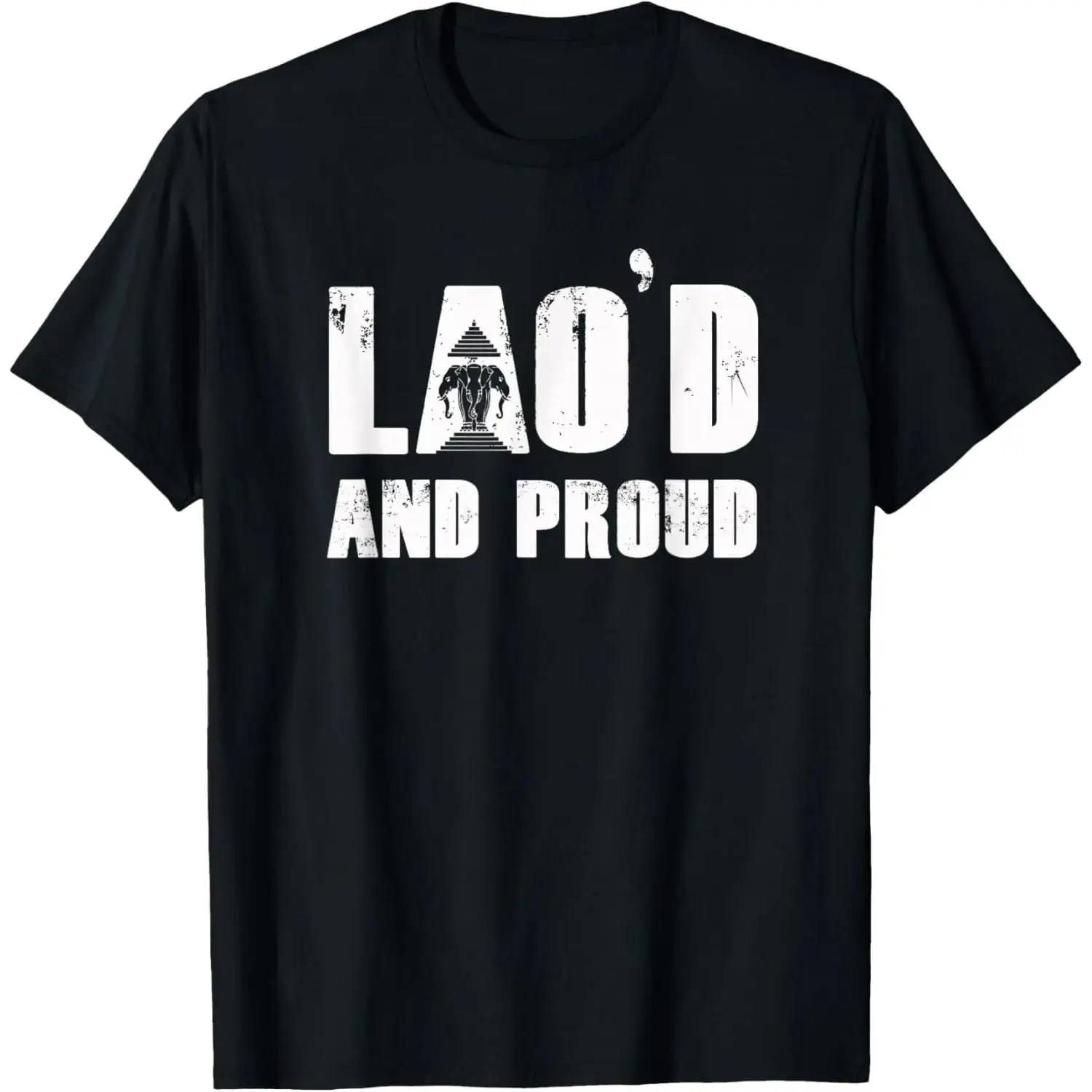 100% cotton Unisex Lao Designs by RespekDis |   Lao'D and Proud |   Unisex-Adults |   Black |   Small |   Short Sleeve |   T-Shirt |   Cultural T-Shirts |   Gift T-Shirt