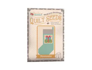 Home Town Holiday | Quilt Seeds Stocking No. 4 - Presents | Quilt Block Pattern 22" x 40"