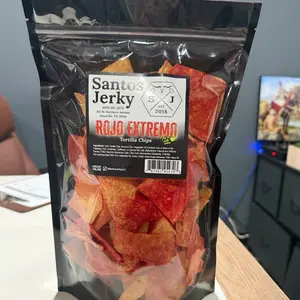 Santos Jerky Spicy Tortilla Chips ( 1/2 Pound Bag )