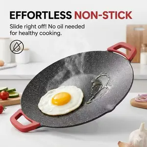 15.6" Stainless Steel Tabletop Electric Nonstick Coating Griddle - Smokeless Indoor Grill for Family Breakfast, Korean Barbecue, Household Appliances (Tools & Hardware)