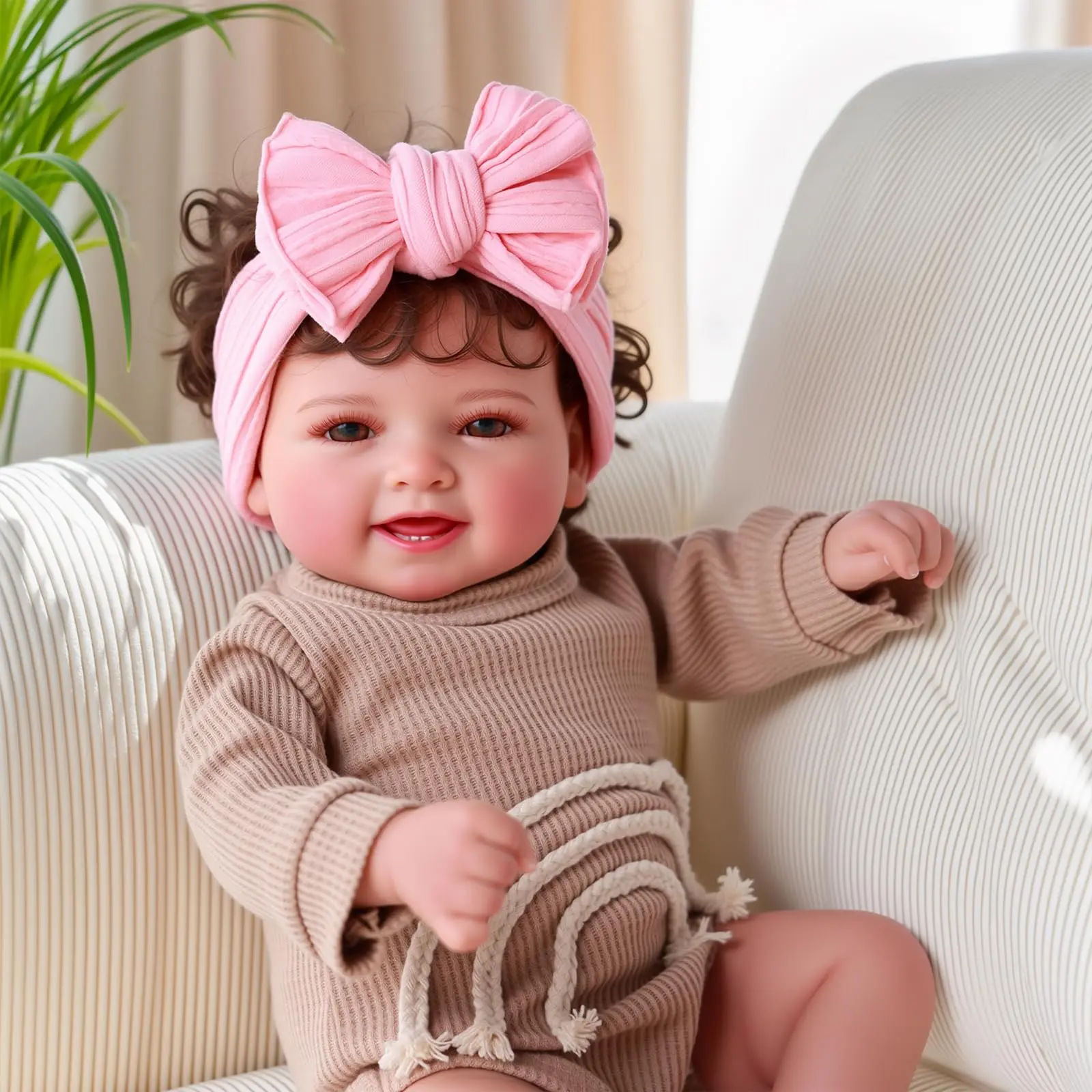 BABESIDE Lifelike Reborn Baby Dolls- Mia, 17 Inch Cute Realistic-Newborn Baby Doll Poseable Real Life Baby Dolls Girls with Gift Box for 3+ Year Old