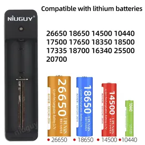 A single slot 18650 battery charger, simple and portable, USB fast charging with indicator light, outdoor flashlight/essential for digital players (charger only - without battery)