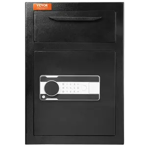 Spring new arrivals 2.5 Cub Depository Safe, Deposit Safe with Drop Slot, Electronic Code Lock and 2 Emergency Keys, 20.27'' x 13.97'' x 13.97'' Business Drop Slot Safe for Cash, Mail in Home, Hotel, Office
