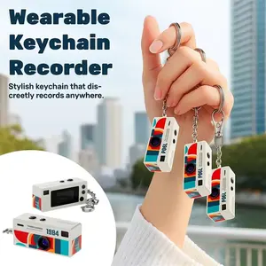 0.96 Inch Retro Thumb Keychain Camera, 1080P Mini Action Camera, Portable Micro Video Recorder with Storage Card Support