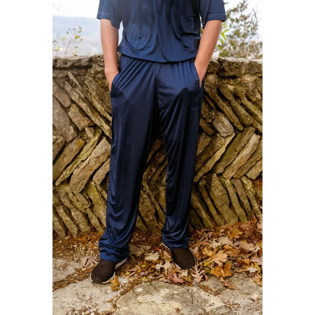 Big & Tall Men's Full Length Sports Joggers, Breathable Quick-Dry Athletic Pants in a Solid Smooth Finish with 38" Inseam, Breathable Quick Dry Men's Sports Joggers, Full Length Men's Sports Joggers