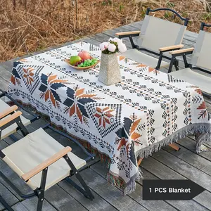 Boho Style Picnic Blanket, Thickened Picnic Mat, Outdoor Camping Mat, Picnic Tablecloth, Camping & Hiking Equipment