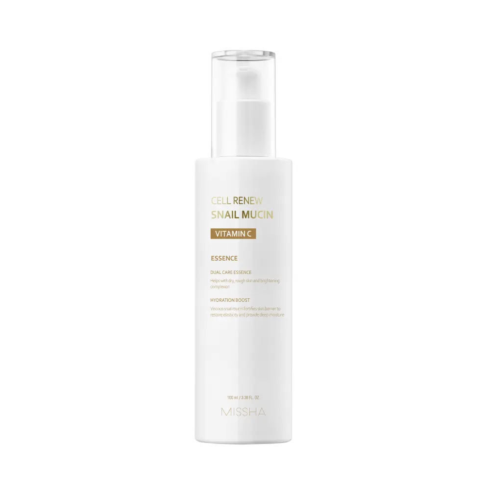 [MISSHA Official] Cell Renew Snail Mucin Vitamin C Essence - Brighten & Hydrate