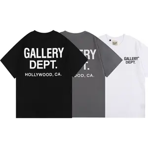 GALLERY DEPT T-shirts classic letter logo slogan printed T shirt men's and women's T shirt short sleeved loose round neck T-shirt