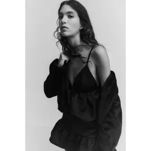 H&M Bubble-hem strappy top