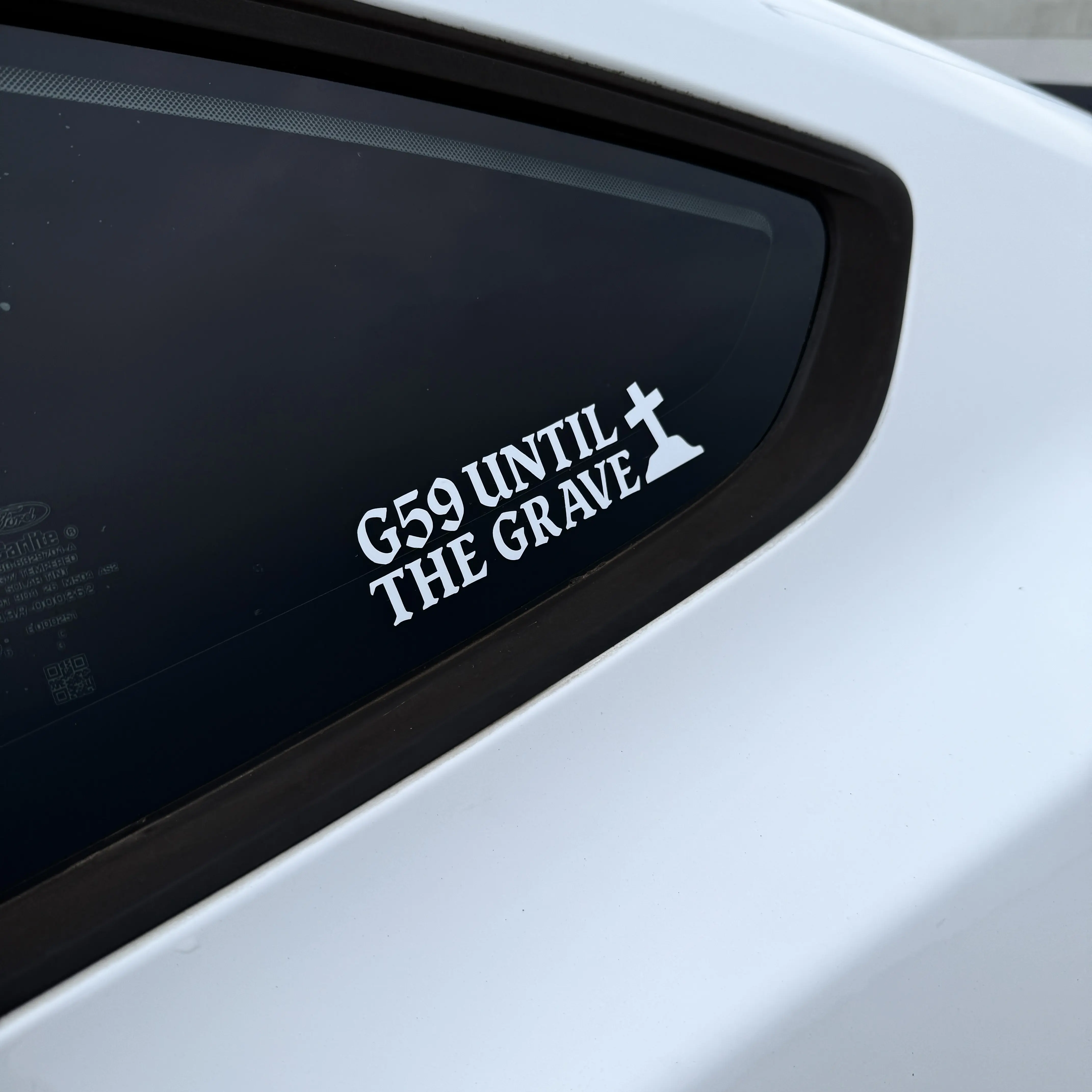 "G59 Until The Grave" Car Decal - High-Quality Waterproof Vinyl