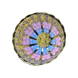 Jianzhan collectible seven-color luminous hundred blessings teacup, Rainbow Iridescent Ceramic, Handmade Master Cup, “Fu” Blessing, Kung Fu Tea