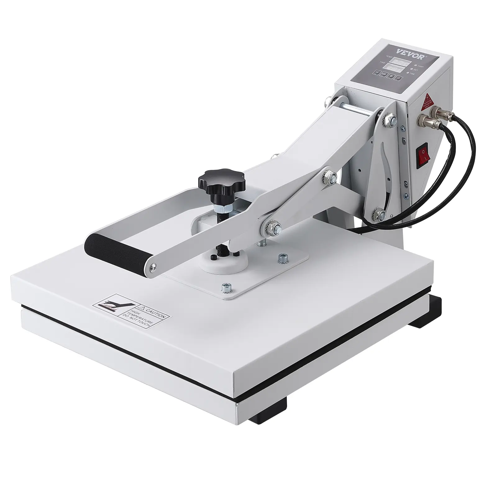 【summerfinds】VEVOR Heat Press, Heat Press Machine for T-Shirt, Fast Heating, Power Digital Industrial Sublimation Printer for Heat Transfer Vinyl, High Pressure Heat Press 15x15, Easy to Use, White