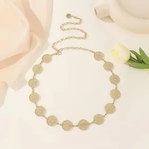 Women's Tiered Layered Chain Belt with Elegant Buckle and Metal Coating, Stainless Steel Casual Waist Belt for Women for Dresses and Jeans, Versatile Fashion Clothing Accessory, Belts For Women