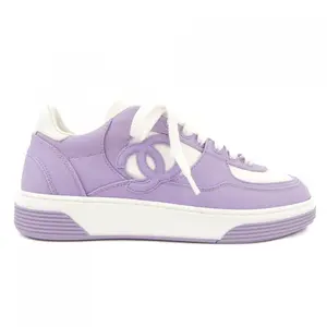 Pre-owned CHANEL Cotton Small Leather Goods Sneakers