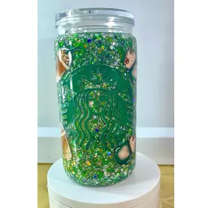 Starbucks Snowglobe Glittler Tumbler Cup