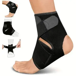 1 Count Adjustable Ankle Brace Breathable & Comfortable Elastic Ankle Support Sleeve Running Basketball Volleyball Foot Tendon Support Ankle Stabilizer