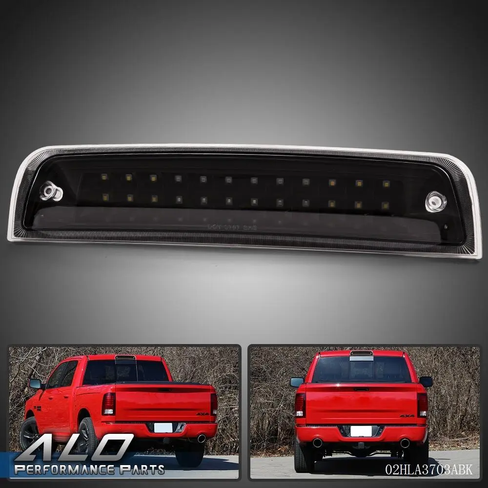 Fit For 2009-2018 Dodge Ram 1500 2500 3500 LED 3RD Third Brake Tail Light Black