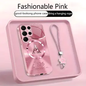 Suitable for [Galaxy S25 Ultra] high-end MagSafe phone case，Features a magnetic attachment function，features magnetic attachment; includes a free lanyard.YM99