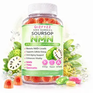 summervibes Soursop NMN Gummies 8-in-1 Cellular Energy Complex with TMG, Quercetin & NAD+ Support – Anti-Aging, Vitality & Cellular Repair Support – Vegan, Non-GMO – 60 Gummies,summerwins
