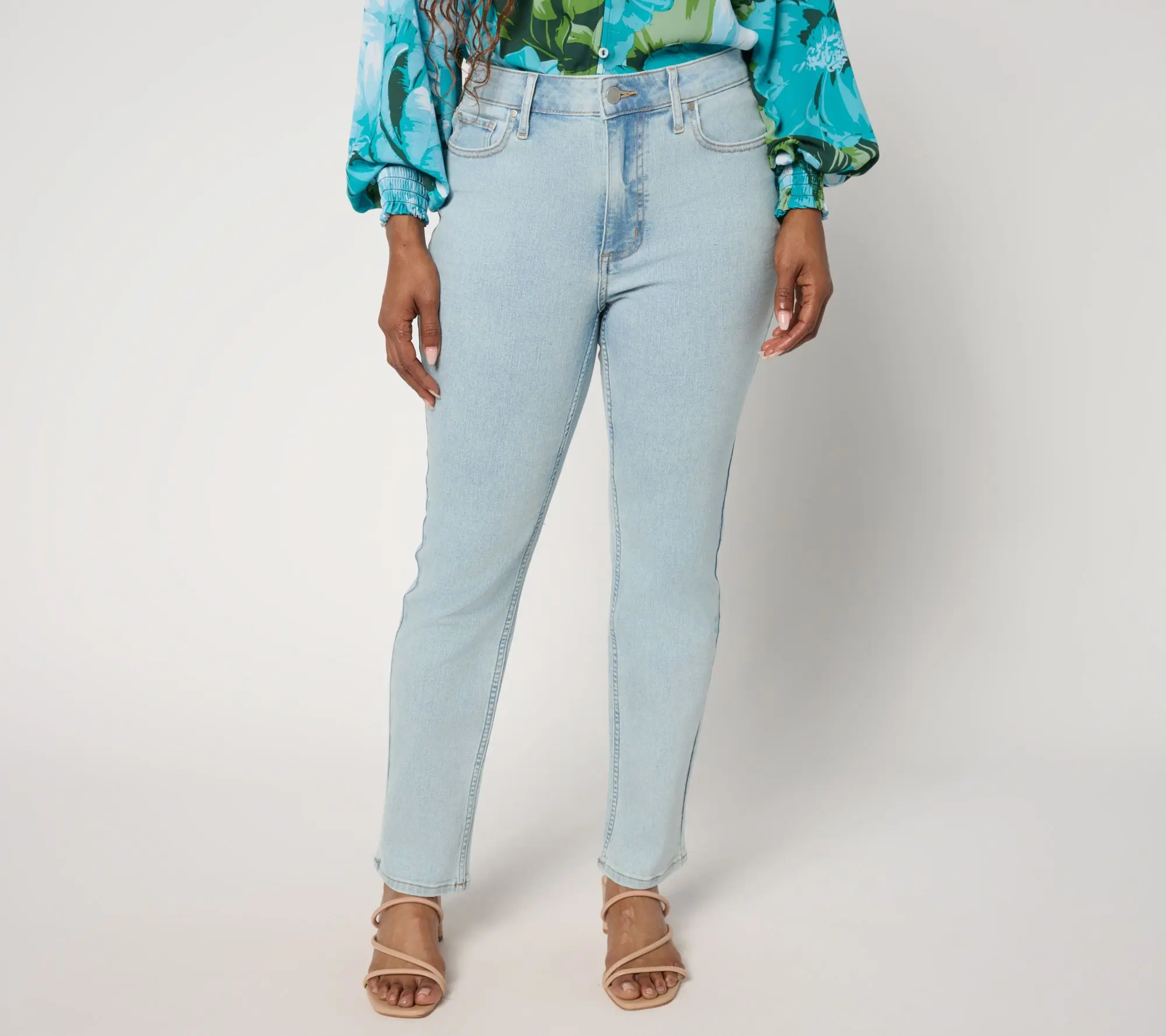 BEAUTIFUL by Lawrence Zarian Petite Classic Straight Leg Jean- Indigo