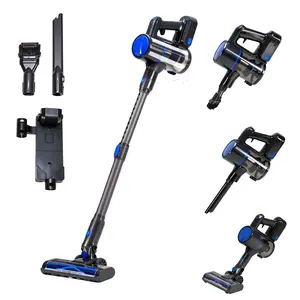 Cordless Stick Vacuum Cleaner, Lightweight Rechargeable Vacuum with LED Floor Brush, Powerful Suction for Pet Hair, Carpet & Hard Floors