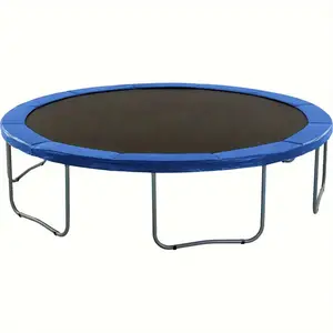 Blue trampoline mat with safety protection - waterproof, UV-resistant, durable, tear-proof edges, outdoor game spring cover, trampoline safety equipment, Fitness Trampoline
