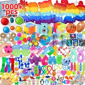 1000Pcs Party Favors for Kids, Fidget Toys Bulk, Birthday Gift Toys, Fidgets Stocking Stuffers, Treasure Box Birthday Party, Goodie Bag Stuffers, Carnival Prizes, Pinata Stuffers, Classroom Prizes