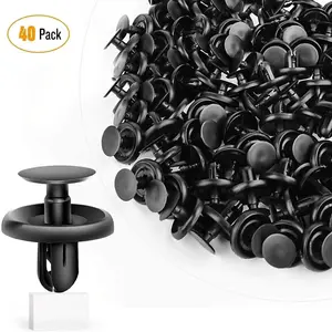 40 Pcs Head 20mm Hole 7mm Car Push Retainer Clips Kits For Lexus Toyota
